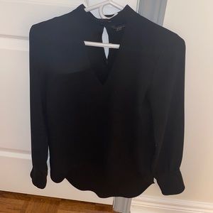 Zara collared v neck blouse